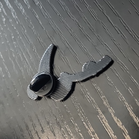 Scythe with Ghost and Skull Enamel Pin - Picture 2 of 3